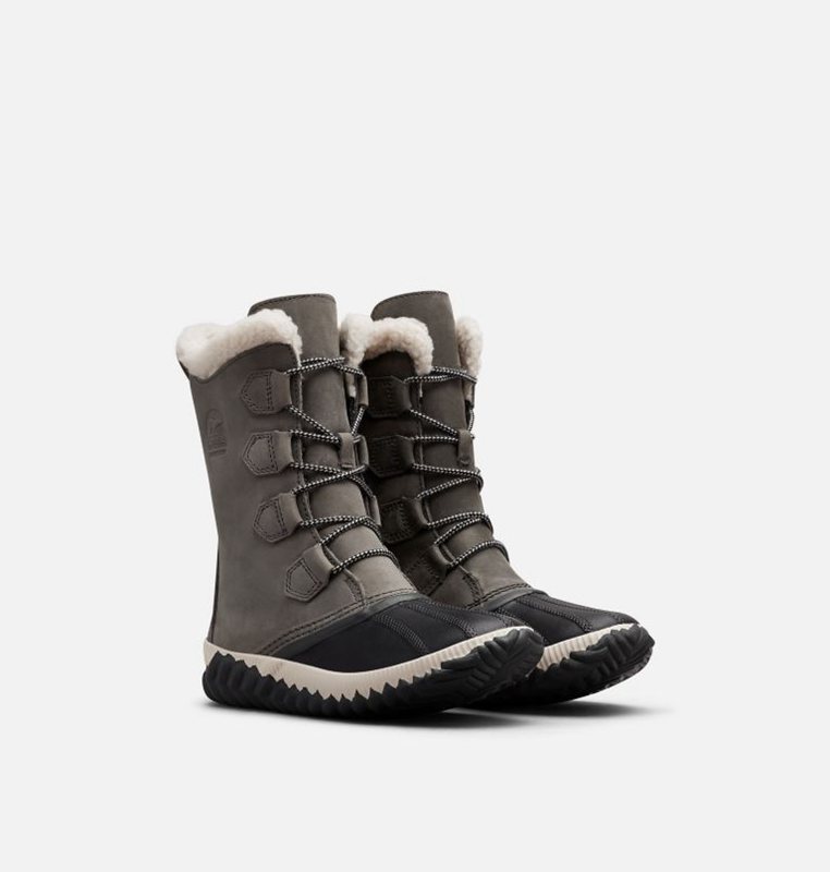 Sorel Kadın Out N About™ Plus Tall Duck Kısa - Kar Botu Gri/Siyah - 321-RGXQVF